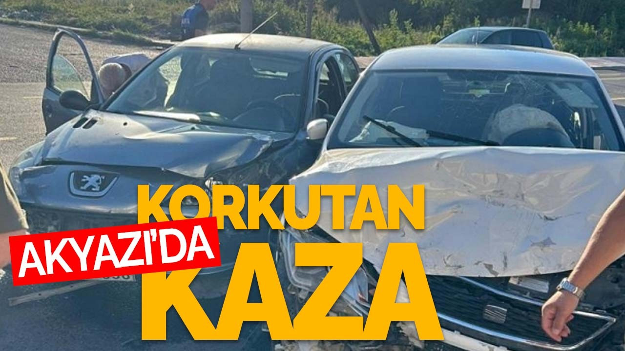 Akyazı'da korkutan kaza!