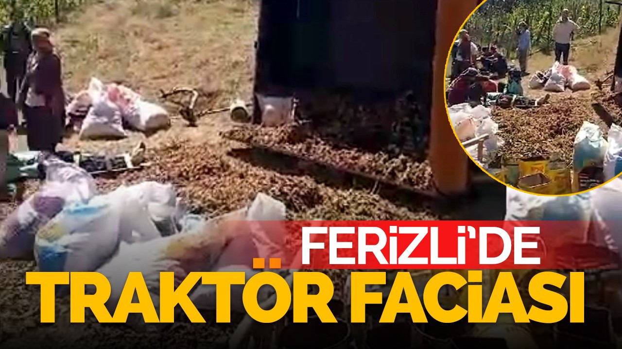 Ferizli'de traktör faciası: 13 yaralı!