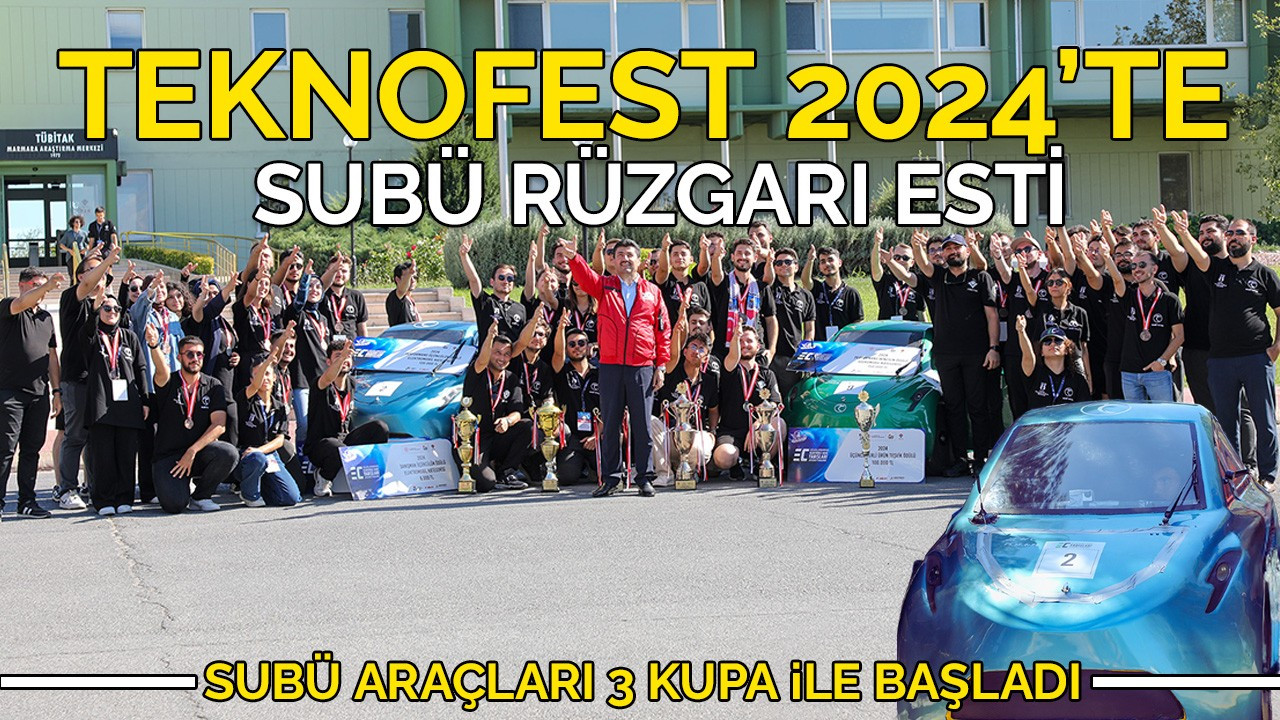 SUBÜ araçları Teknofest 2024’e 3 kupa ile başladı