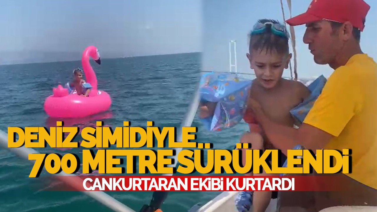 Deniz Simidiyle 700 Metre Sürüklenen Çocuk Kurtarıldı