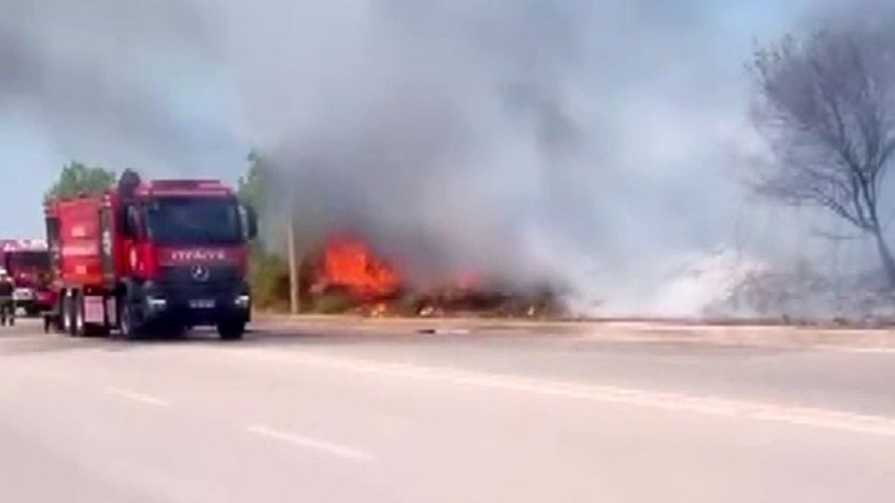 Komşuda çıkan yangın itfaiye tarafından söndürüldü