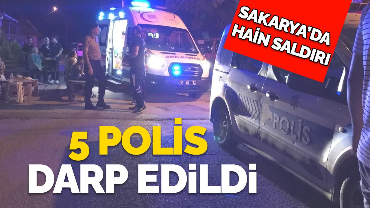 Düğünü bitirmeleri için uyaran 5 polis darp edildi  