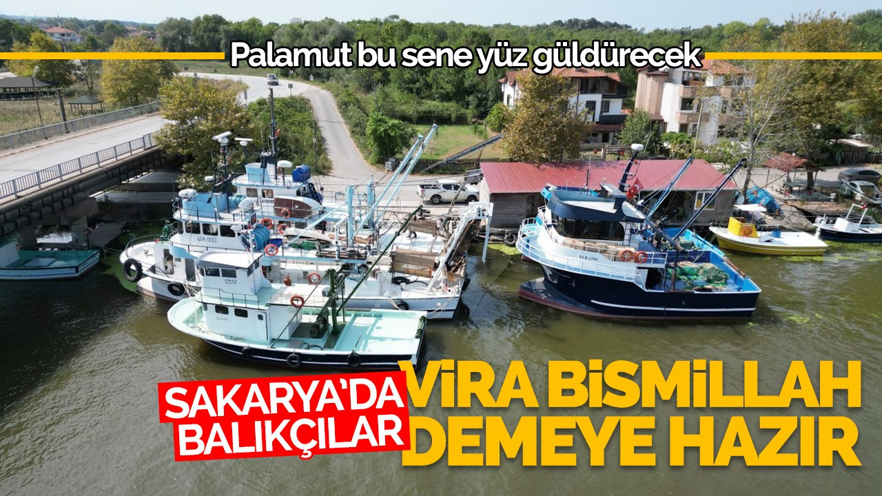 Sakarya'da balıkçılar ‘Vira Bismillah' demeye hazır