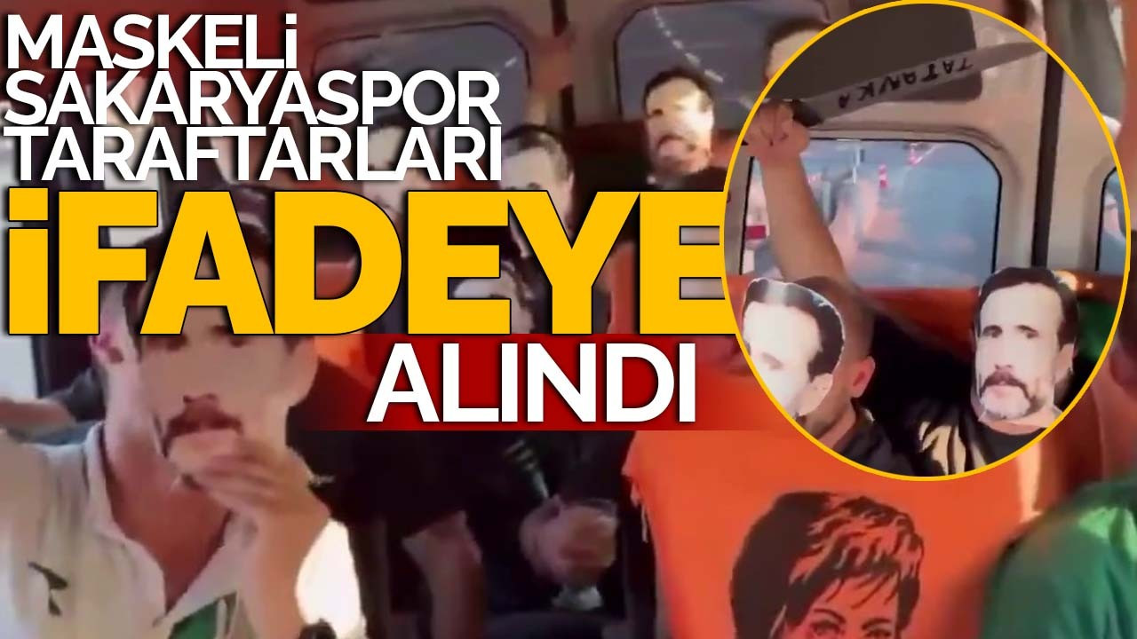 Maskeli Sakaryaspor taraftarları ifadeye alındı