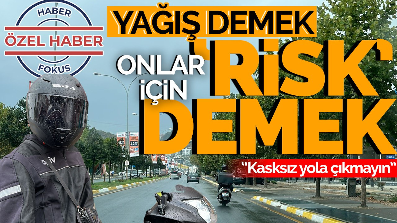 Yağışlı Havaların Zor Mesleği Moto Kuryeler