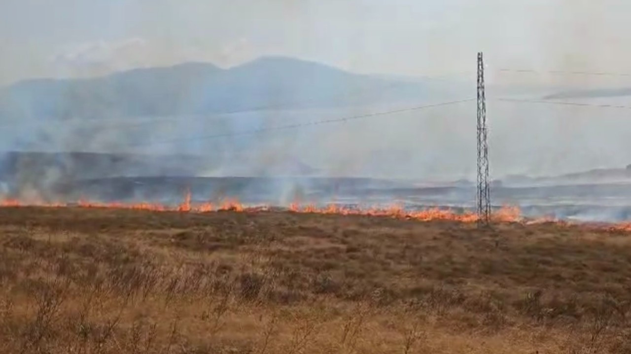 Paşalimanı Adası’nda yangın...Karadan ve havadan müdahale sürüyor