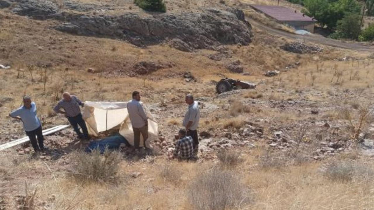 Şarampole devrilen traktörün sürücüsü öldü