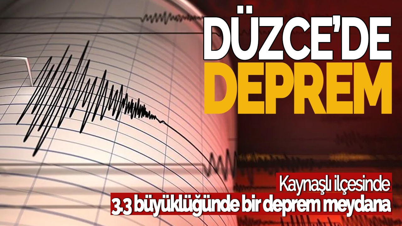 Düzce'de 3.3 Büyüklüğünde Deprem Meydana Geldi