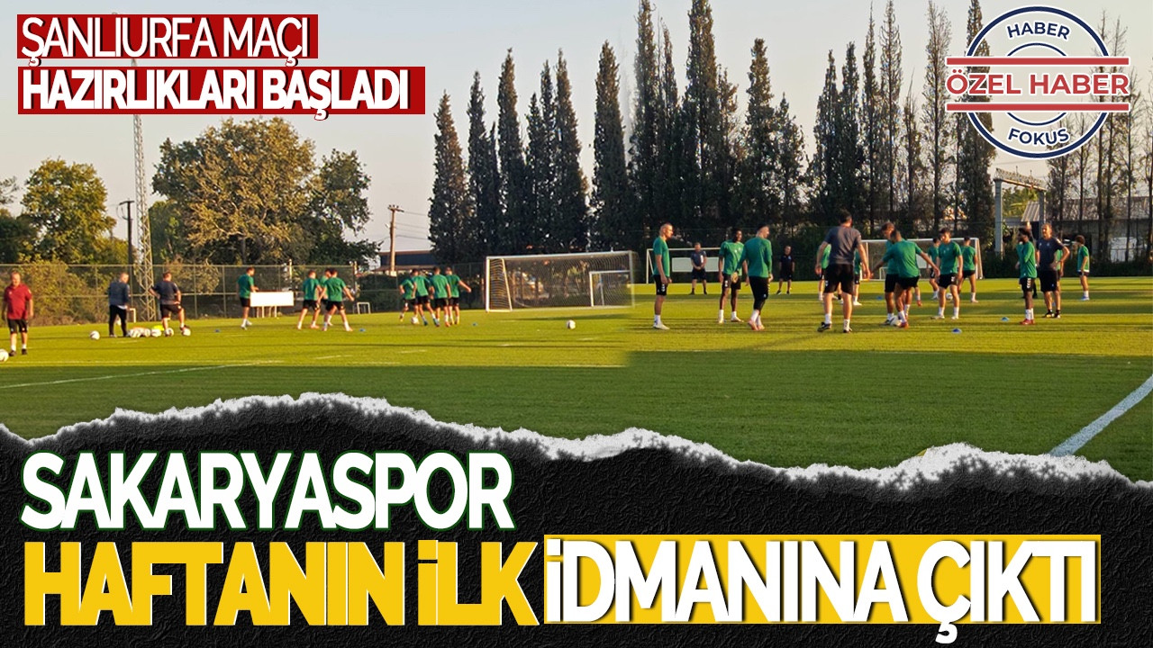 Sakaryaspor, Zorlu Sürecin Ardından Haftanın İlk İdmanına Çıktı