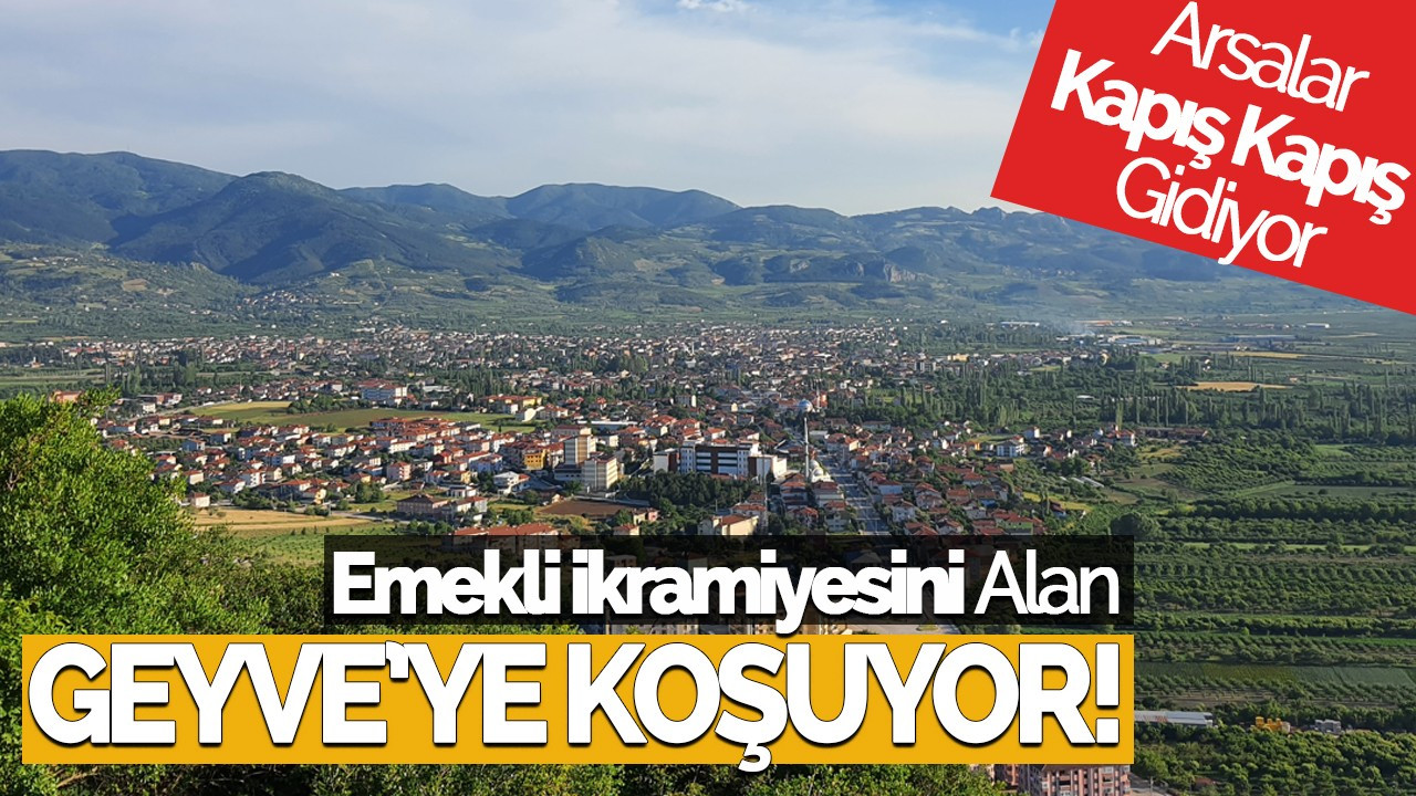 Emekli İkramiyesini Alan Geyve'ye Koşuyor! Arsalar Kapış Kapış Gidiyor