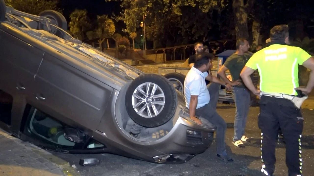 İstanbul Avcılar'da Feci Kaza: Ters Yöne Giren Araç Takla Attı