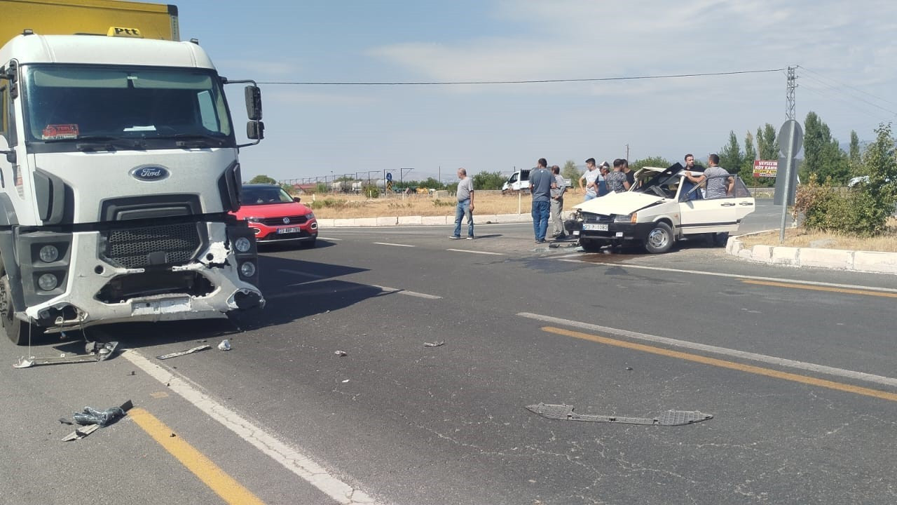 Elazığ’da trafik kazası: 1 yaralı