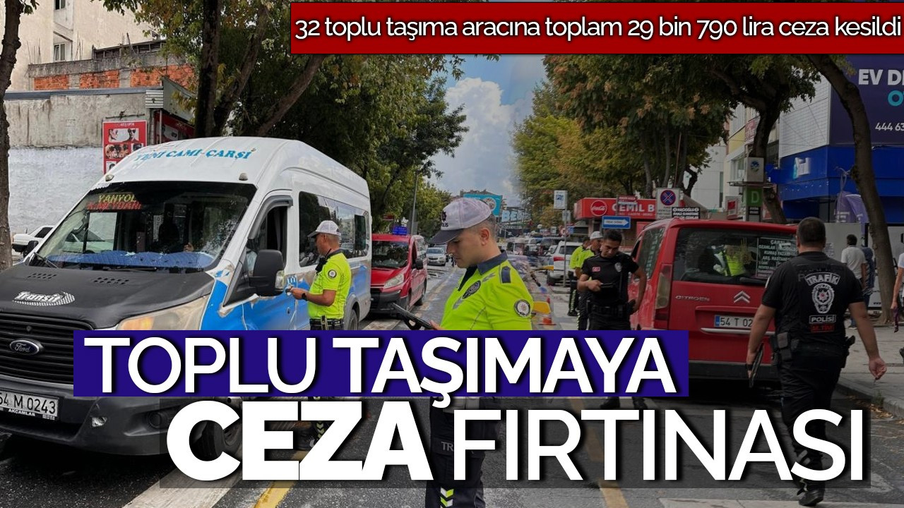 Sakarya'da Toplu Taşıma Araçlarına Ceza Fırtınası: 32 Araç Hedefte