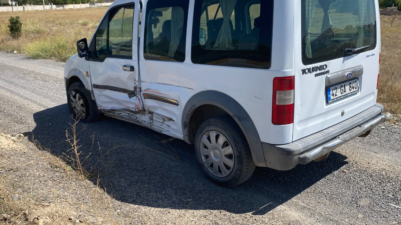 Konya'da trafik kazası: 2 yaralı