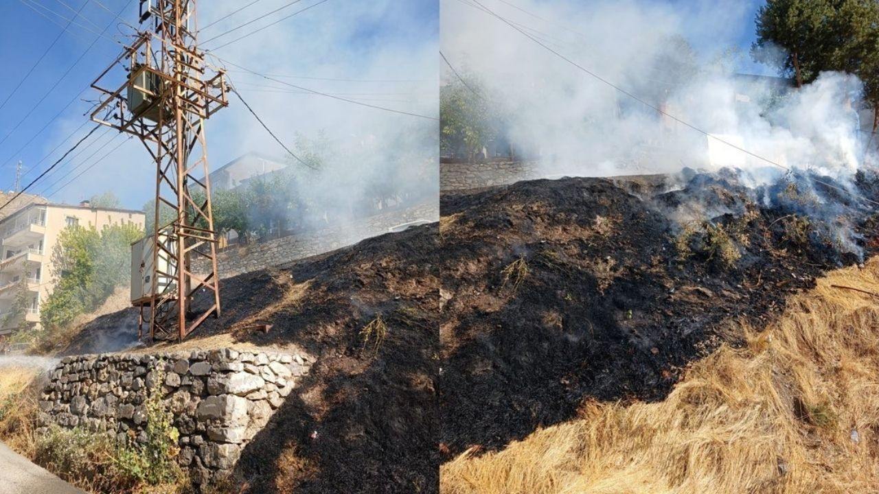 Trafoda çıkan yangına itfaiye müdahale etti