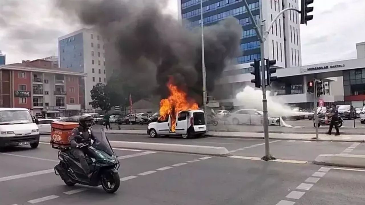 Kartal’da Aracını Yakan Şahıs Tutuklandı!