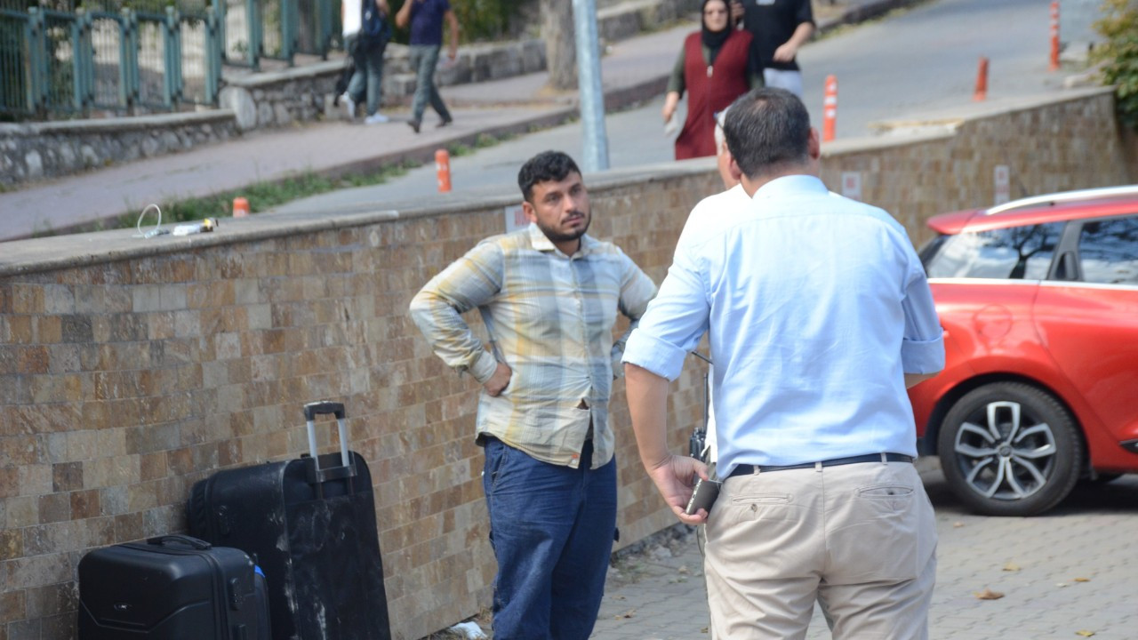 Bilecik'te adliye otoparkında hareketli dakikalar yaşandı