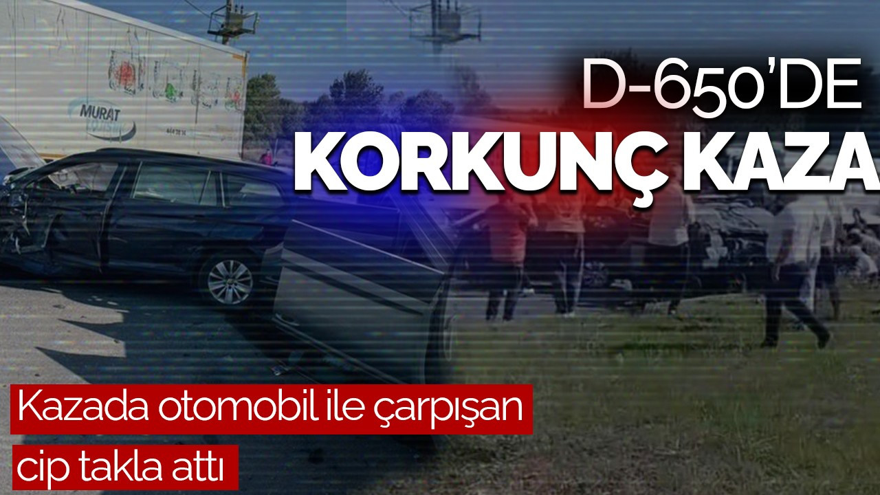 D-650'de Korkunç Kaza: Cip Takla Attı, 8 Yaralı