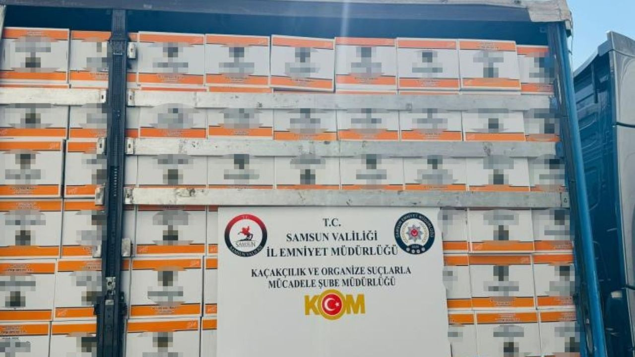 Samsun'da Dev Operasyon: 5 Milyon 730 Bin Kaçak Makaron Ele Geçirildi