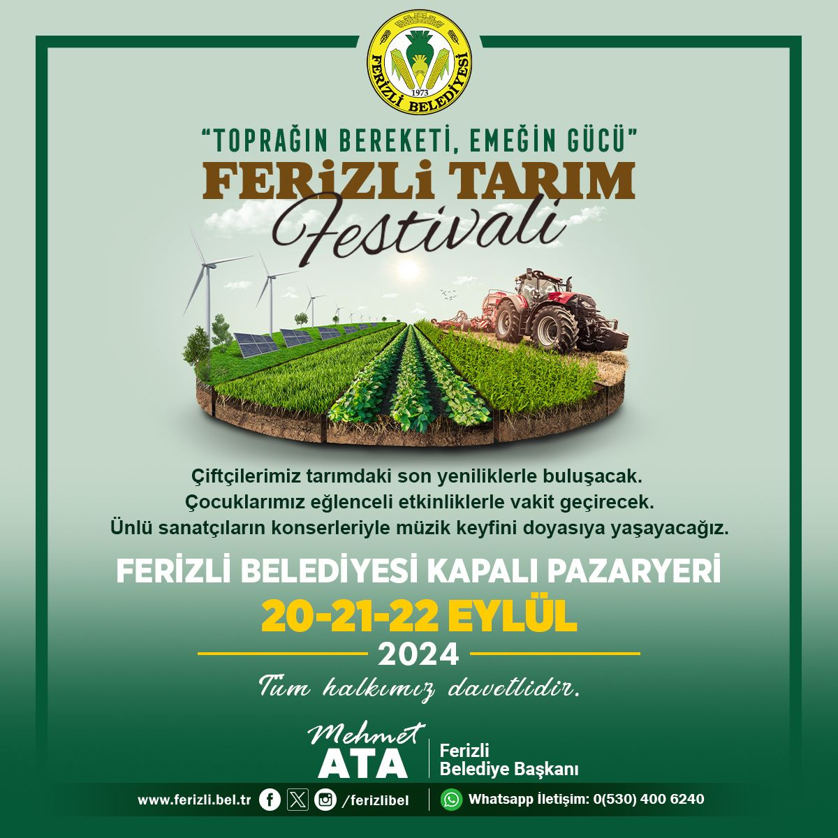 "Ferizli Tarım Festivali Başlıyor: Toprak ve Kültür Bir Arada!" - Sayfa 1