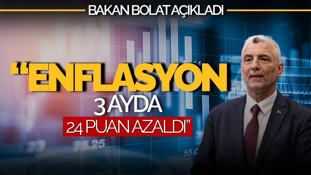 Ticaret Bakanı Bolat: “Enflasyon 3 Ayda 24 Puan Azaldı”