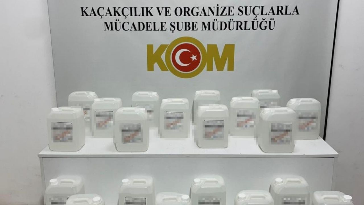 Samsun'da 120 Litre Etil Alkol Ele Geçirildi