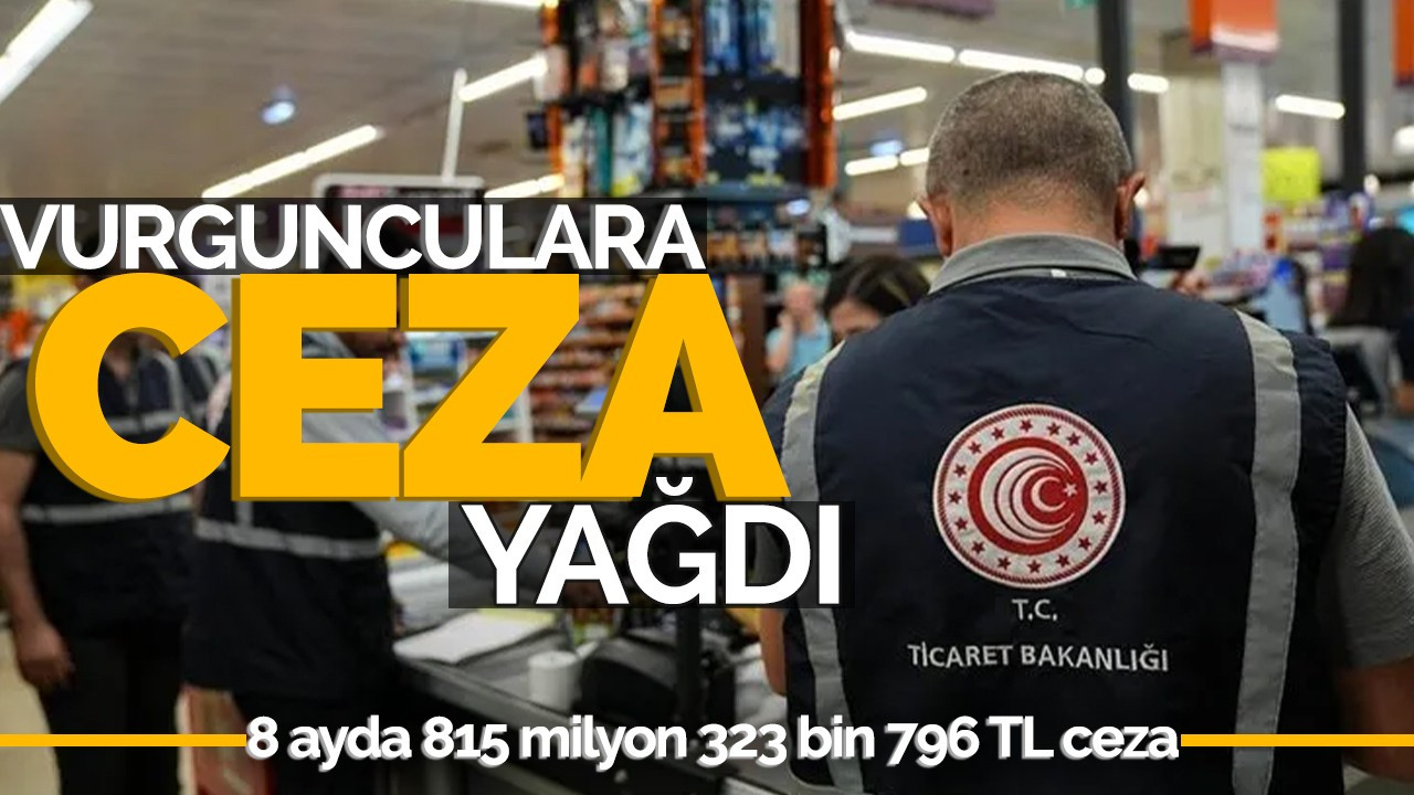 Vurgunculara Ceza Yağdı:  8 ayda 815 milyon 323 bin 796 TL ceza