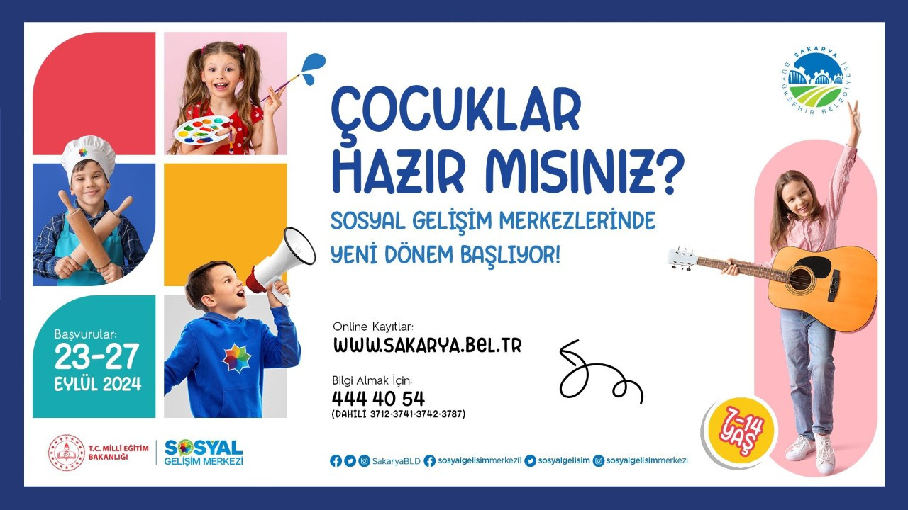 Sosyal Gelişim Merkezi'nde kayıtlar başlıyor