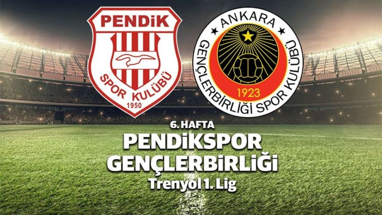 CANLI İZLE Pendikspor - Gençlerbirliği Maçı Saat Kaçta ve Hangi Kanalda? Canlı Yayın Linki