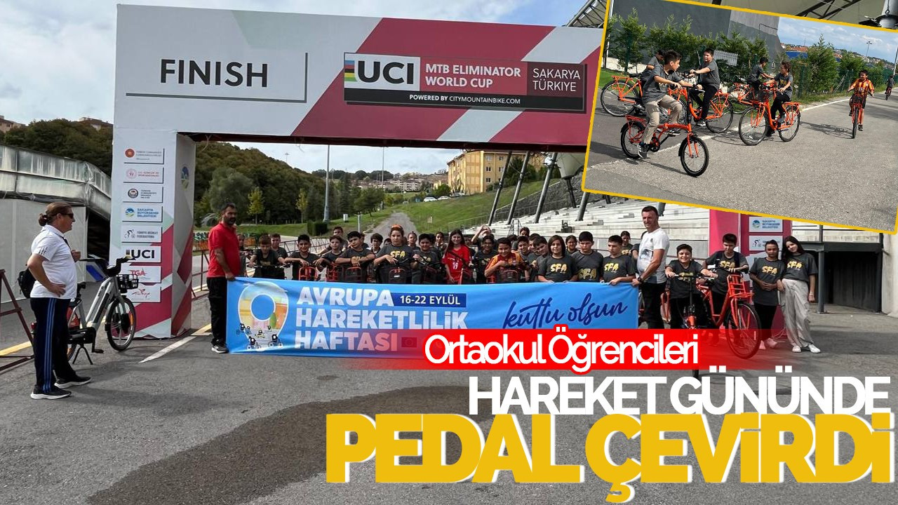 Ortaokul Öğrencileri Büyükşehir'in ‘Hareket’ Gününde Pedal Çevirdi