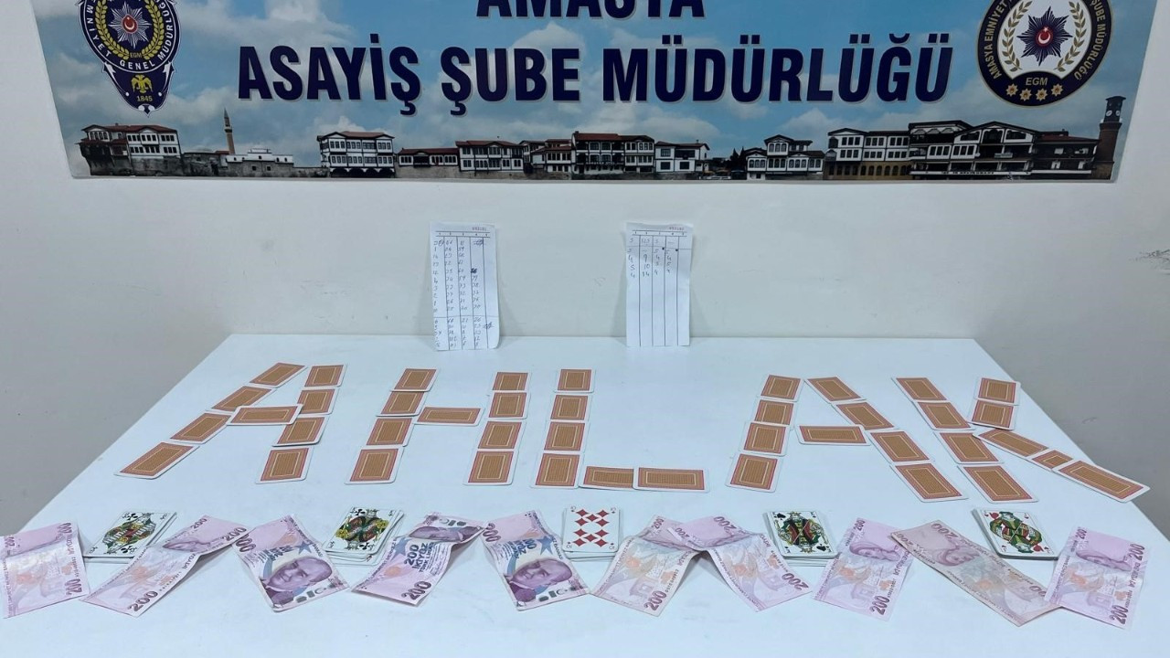 Amasya'da Kumar Denetimi: 5 Kişiye 32 Bin TL Ceza!