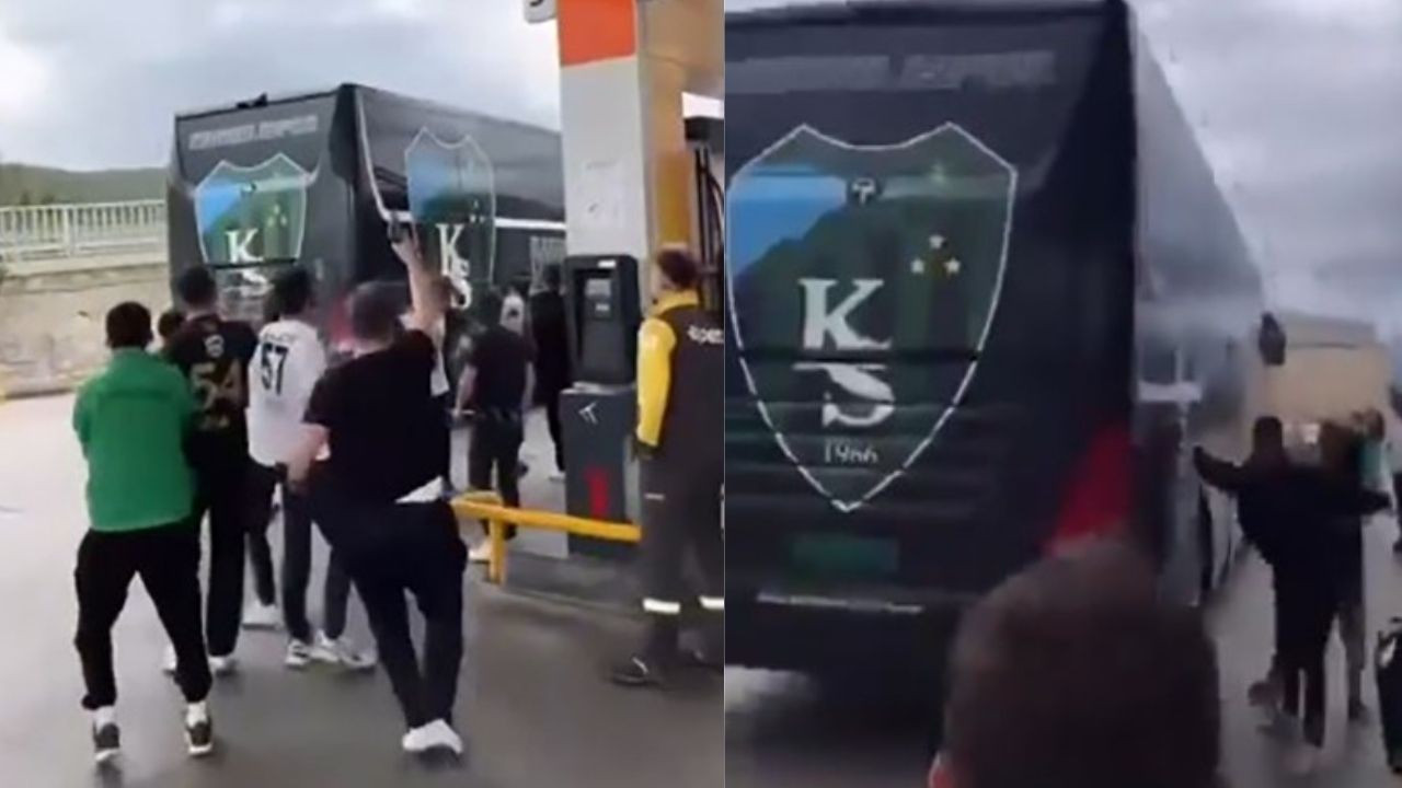 Kocaelispor'a Bolu'da saldırı, tabanca ile otobüsün arkasından koştu