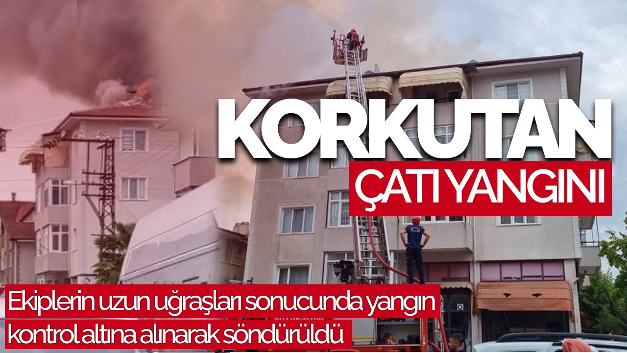 Sakarya'da Korkutan Yangın: Mahalleli Sokağa Döküldü!