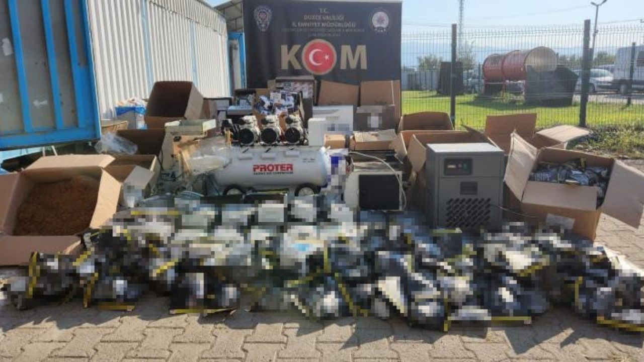 Düzce’de 239 Bin Adet Makaron Ele Geçirildi