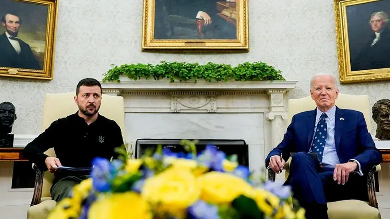 Biden ve Zelenskiy, Ukrayna'ya Destek İçin Beyaz Saray'da Buluştu