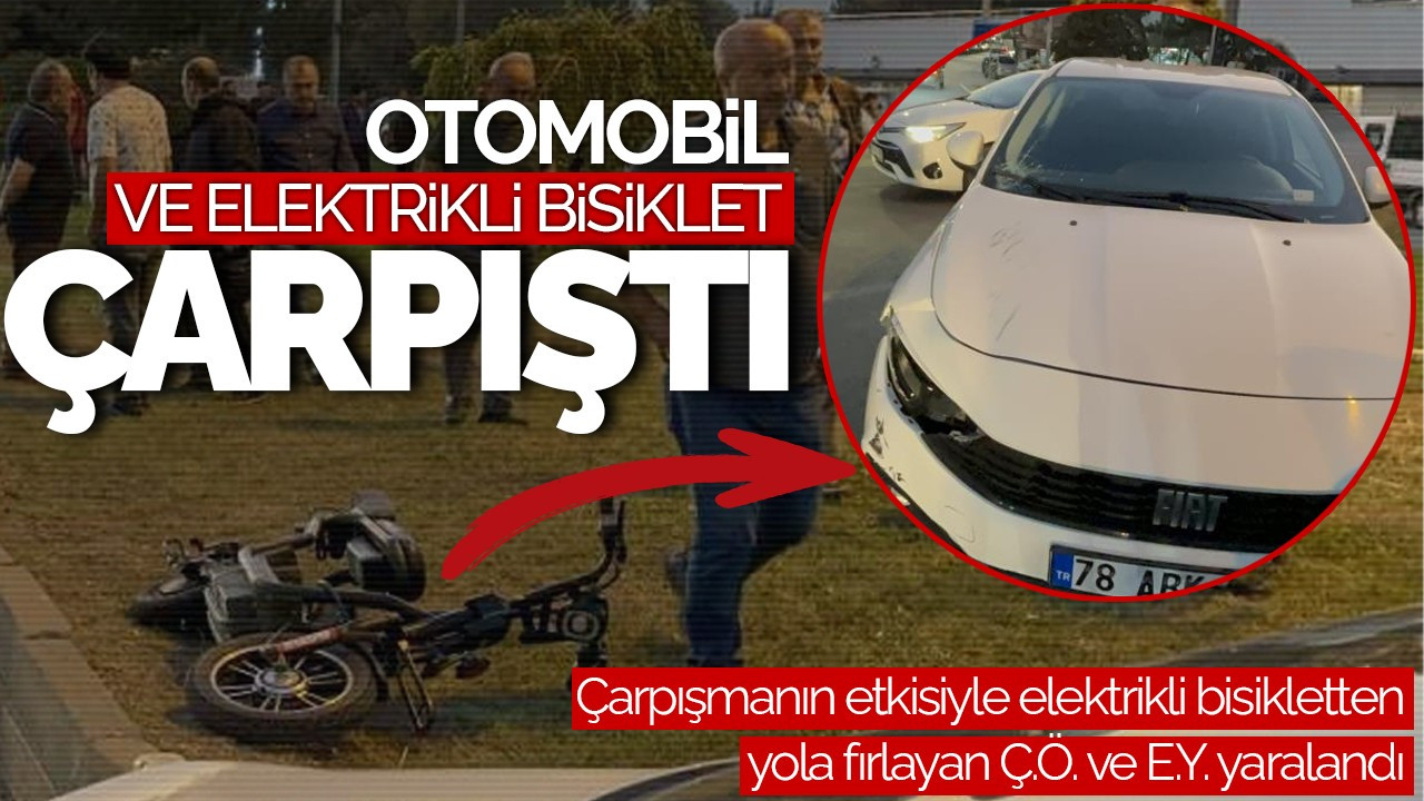 Bolu'da Trafik Kazası: Otomobil ile Elektrikli Bisiklet Çarpıştı