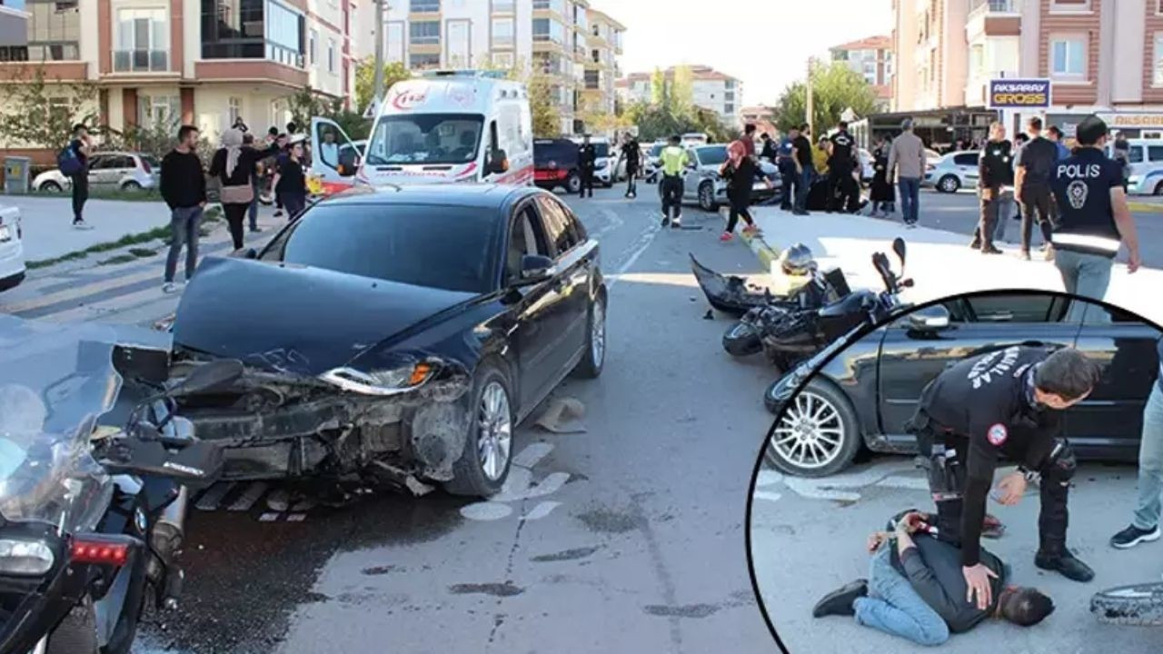 Polisi Atlatmaya Çalışan Sürücü Trafikte Dehşet Saçtı