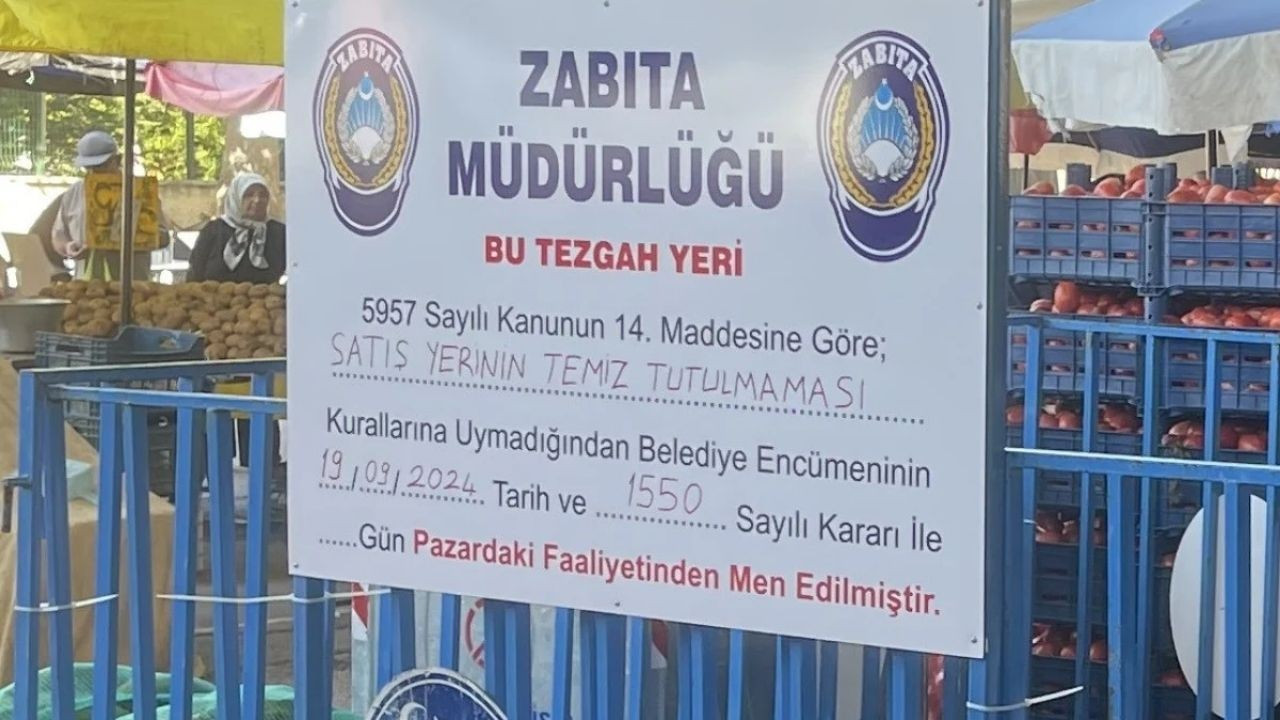 Hijyen Kurallarına Uymayan Pazarcıya Ceza Verildi