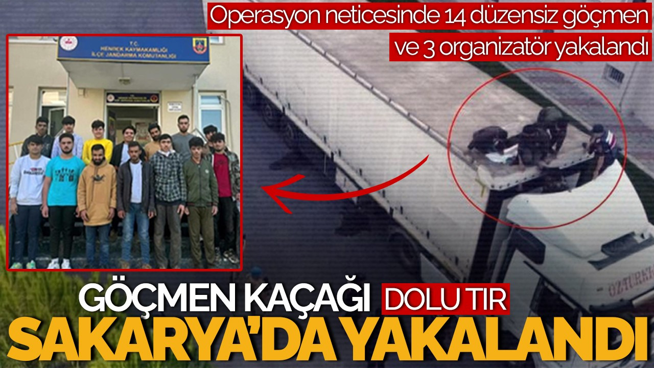 Van'dan Yola Çıkan Göçmen Kaçağı Dolu Tır Sakarya'da Yakalandı