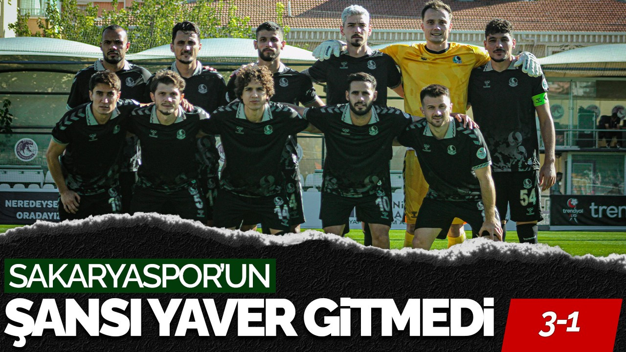 Sakaryaspor'un, Ümraniyespor Karşısında Şansı Yaver Gitmedi