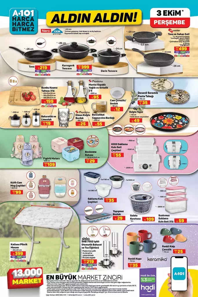 A101 3 Ekim 2024 Aktüel Ürünler Kataloğu Yayınlandı! Bu Hafta Hangi Ürünlerde İndirim Var? - Sayfa 7