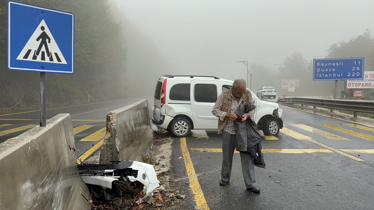 Bolu Dağı'nda kontrolden çıkan araç bariyerlere çarptı - Sayfa 4