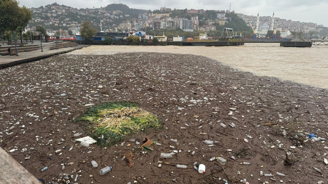 Zonguldak Sahilinde Sağanak ve Fırtına Sonrası Çevre Kirliliği Meydana Geldi