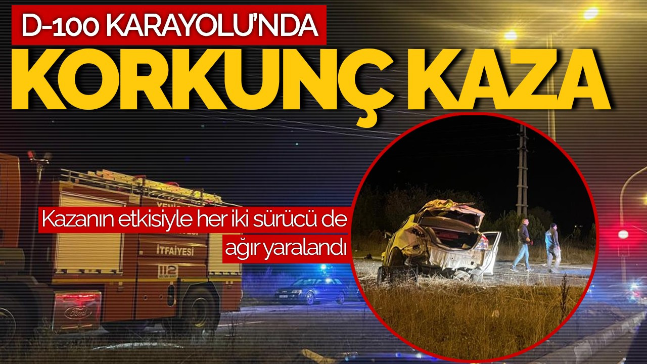 Bolu'da D-100 Karayolu'nda Korkunç Kaza: 2 Kişi Ağır Yaralandı