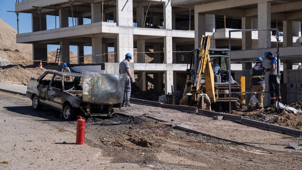 Ankara'da doğalgaz kaçağı söndürüldü