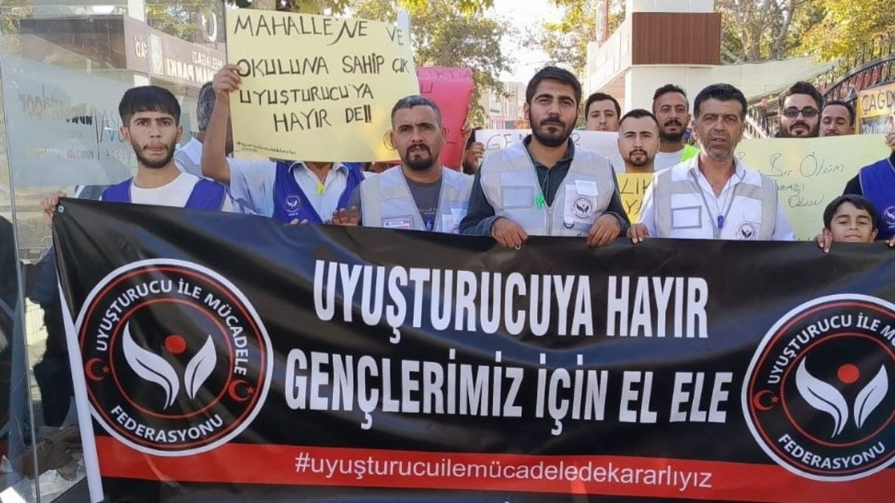 Uyuşturucuya karşı tepki yürüyüşü yapıldı