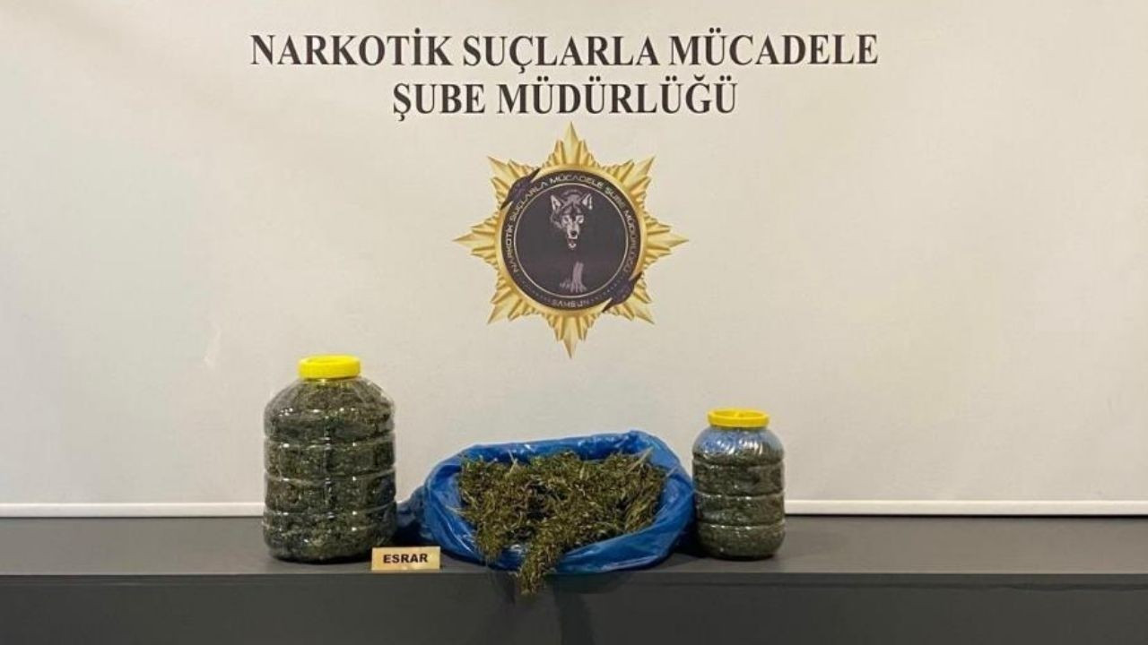 Samsun'da 6 Kilo 700 Gram Esrar Ele Geçirildi, 1 Gözaltı