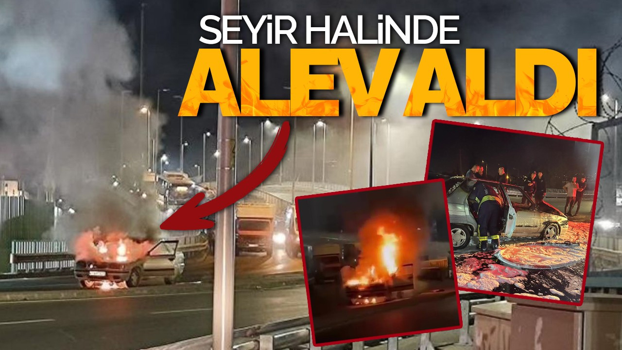 Seyir Halindeki Otomobil Alev Topuna Döndü: Araç Hurdaya Çıktı