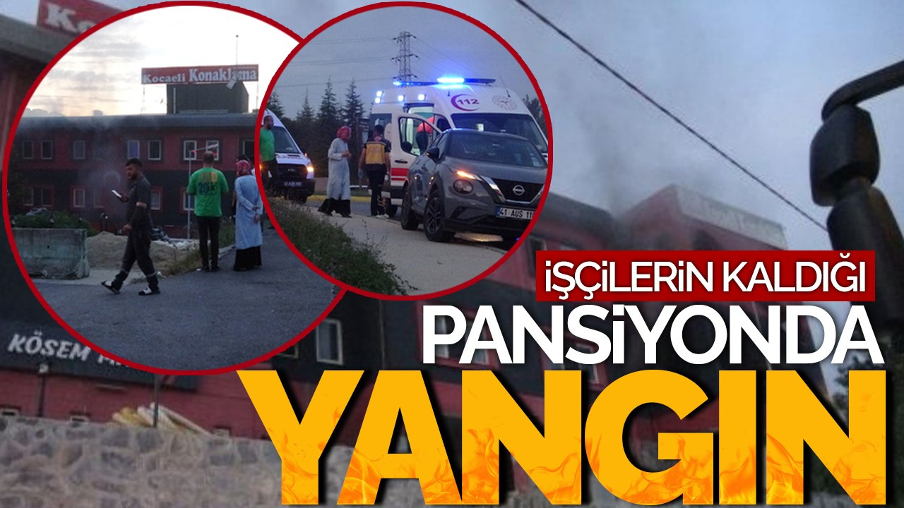 İşçilerin Kaldığı Pansiyonda Yangın: 3 Kişi Dumandan Etkilendi