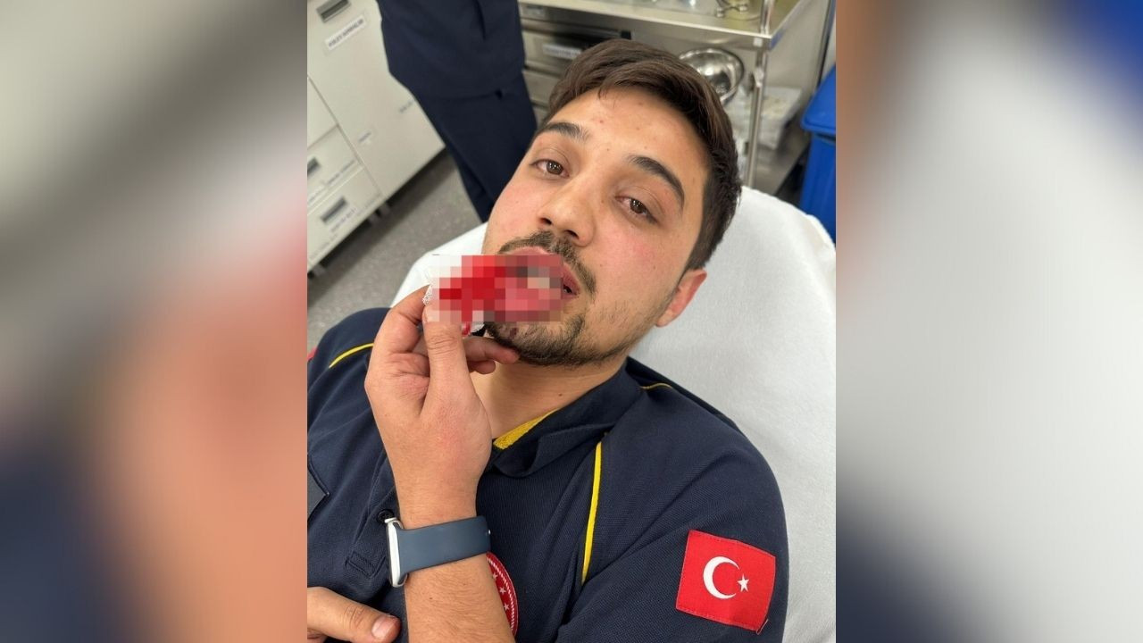 Ambulans şoförü darp edildi